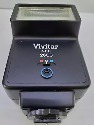 Vivitar 2600 Flash For Pentax K1000 Canon AE-1 AE1 Minolta X Olympus OM Camera • $2.99