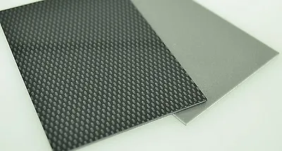 ABS Plastic Sheet Carbon Fibre Effect 3mm A4 A3 Model Car Trim Plastic Vac Form • £15.13