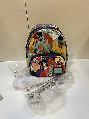 Loungefly Disney A Goofy Movie Collage Mini Backpack Bag NWT ~ Super Cute!! • $54.99