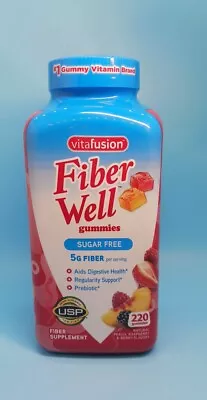 Vitafusion FiberWell GummiesSugar Free220ct Peachraspberry&berryExp:02/2026 New • $25.50