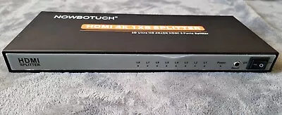 NOWBOTUCH 1x8 HDMI Splitter 8 Port 1 In 8 Out HDMI Switch 1 Port To 8 HDMIb. 181 • $29