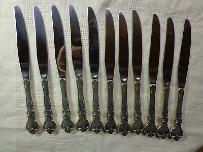 $165 • Buy 11 Reed & Barton Sterling Silver Handles Mirrorstele 9  Place Setting Knives