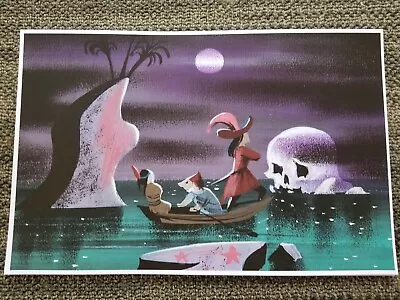 Mary Blair Peter Pan Captain Hook Skull Island Concept Art Poster Print 11x17  • $29.99