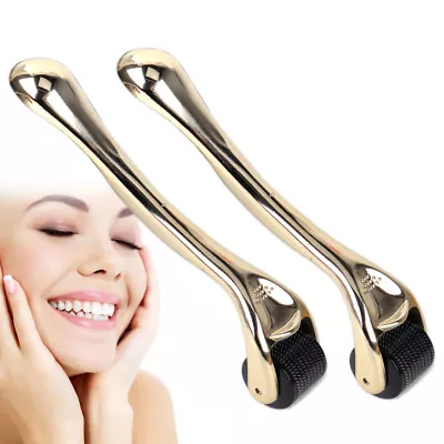 0.5mm / 1.0mm 540 Titanium Micro Needle Derma Roller Skin Therapy Care Gold Se • $20.47