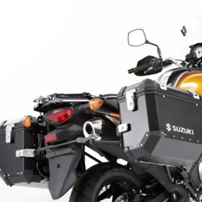 $1264.79 • Buy Suzuki V-Strom 650 Side Case Aluminium Black Complete Set Model Year 2012-2016