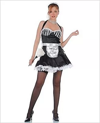 Seven Til' Midnight French Maid Costume 10122 Black/White Small • $29.96