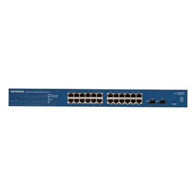Netgear Prosafe Gs724tv4 Ethernet Switch - 24 Ports / Manageable - 24 X Rj-45 - • $74.99