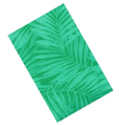 $20 • Buy Umbrella Round Zippered Tablecloth Green Tropical Leaf Print 70 Outdoor Fabric