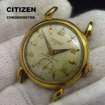 $120 • Buy Antique CITIZEN CHRONOMETER Hand-wound Watch Sumoseko Vintage From Japan