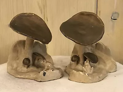 1930’s Era McClelland Barclay Mushroom And Frog Bookends Bronze W/Original Paint • $450