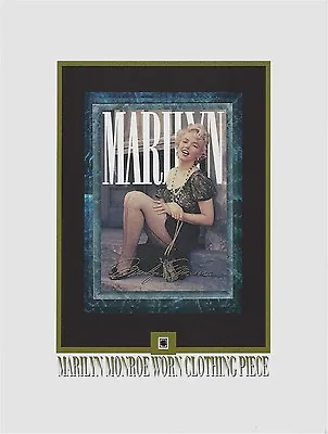 $21.45 • Buy MARILYN MONROE Personal Used Worn CLOTHING PIECE Relic, Swatch, Portion, Owned
