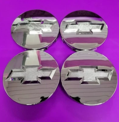 4-Pack Wheel Center Hub Caps For 2014-2018 Chevy Silverado High Country – 20″ Wheels – Chrome/Plastic