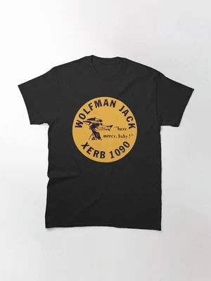 $17.59 • Buy Wolf Man Jack Vintage 60's XERB Radio T Shirt Hot Rod Flathead Ford Chevy V8
