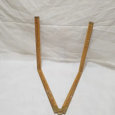$13.78 • Buy Vintage Rabone Chesterman No 1377 Folding   With Brass 36 Inch/cm    Ruler.