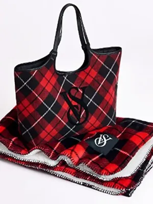 Victoria's Secret Blanket With Matching Tote Victoria's Secret Tote Victorias  • $72