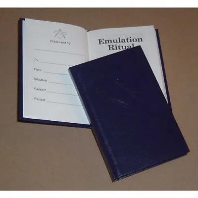 Masonic Emulation Ritual 13th Edition (Pocket) With A Bookcover • $46.21