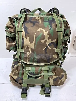 USGI MOLLE II Large Pack Rucksack W/ Sustainment Pouches Sleep System Carrier • $224.99