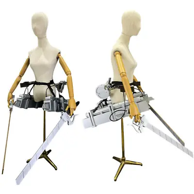 Anime Attack On Titan Mikasa 3D Maneuver Gear Cosplay Props Set Blade Wearable  • $159.98