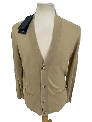 Thom Sweeney Cardigan Sand 100% Linen Large BNWT RRP £320 • £4.19