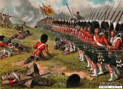 Military Art Post Card The Advance Of The 93rd Sutherland Highlanders At Alma • £3.50