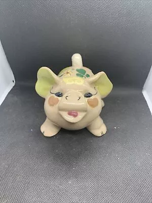 Vintage Kay Finch Pottery California Small  Ceramic Pig  4.5” By 3.25” • $15