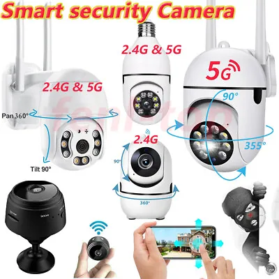 Security Camera System Wireless Wifi Smart In/Outdoor IP Night Vision Cam 1080P • $12.93