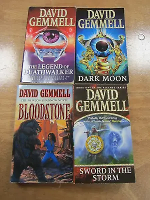 David Gemmell Bundle Of 4 Books; Sword In The Storm; Dark Moon; Bloodstone The • £5