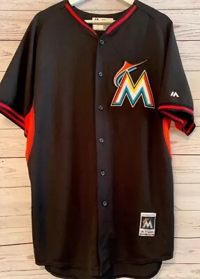 MLB Miami Marlins Baseball Jersey Majestic Men's Size 44 Embroidered • $35.62