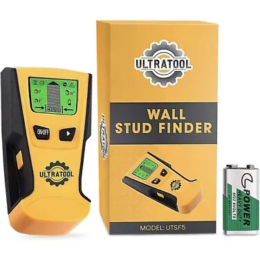 ULTRATOOL Wall Stud Finder LCD 5 In 1 Metal Wire Detector Cable Scanner UTSF5 • £11