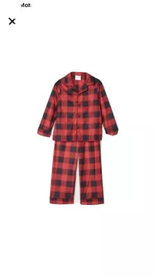 Wondershop  XXL Mens Red Buffalo Plaid Pajama Set Long Sleeve Flannel Pants New • $24.99