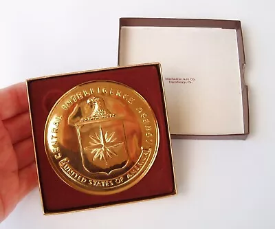 1988 Medallic Art Co. Central Intelligence Agency CIA Bronze Medallion With Box • $843.01