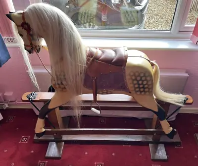 Collinson Rocking Horse Traditionally Restyled Dapple 48 In Large Vintage GRACE • £1500