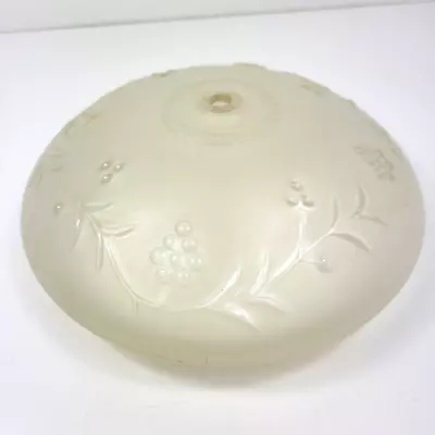 Vintage Art Deco Clear Glass Ceiling Light Shade Grapes Design 10  Cover • $20