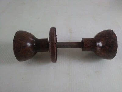 £19.97 • Buy Art Deco Vintage Bakelite Door Handles With 1 Back Plate