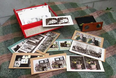 £60 • Buy Vintage Stereoscope Viewer & Large Bundle Of Photo Cards. Mainly 1970's Repros