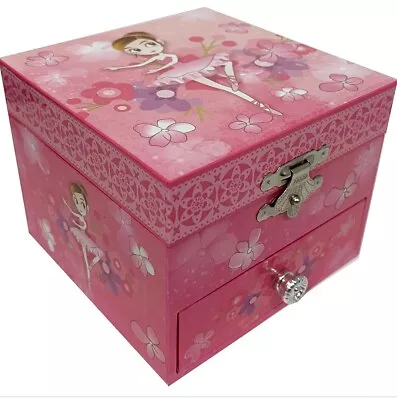 Girls Musical Jewellery Box Ballerina Ballet Dancer Birthday Gift Present Flower • $34.99