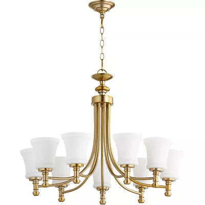 Quorum International 6122-9-80 Rossington Chandelier Aged Brass • $79.68