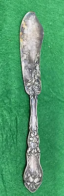 ANTIQUE WM. ROGERS & SON SILVERPLATE PAT.OCT.20.1908  LILY  Butter Knife ~ 6” • $12