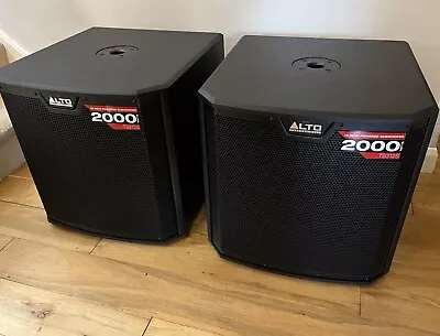 ALTO TS312S  4000 Watt Powered Bass Bins For TS412 TS415 TS315 Thump SRM450 Etc • £969