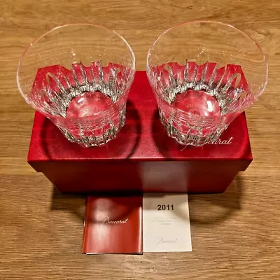 Baccarat Pair Lowball Glass Limited Edition Etna 2011 • £91.52