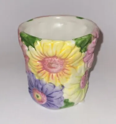 BNWT Gerbera Daisy YANKEE CANDLE Votive Candle Holder EGD600 Floral MULTI 7.5cm • £3.35