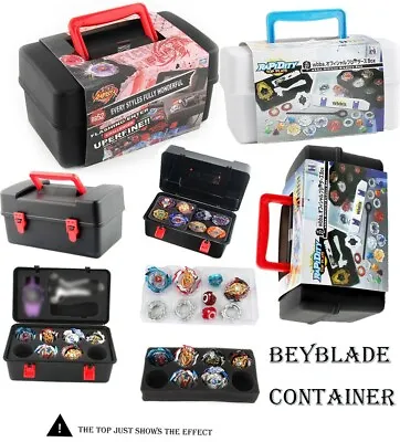 💐Beyblade Burst Spinning Top Xmas Portable Container Box 8 In 1 Carrying Case • $19.36