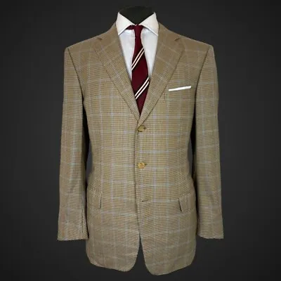 Zegna Mainline Blazer Jacket 42R Check Micro Houndstooth 15 Milmil 15 Wool • £65