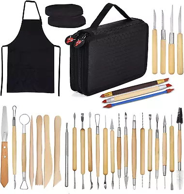 £30.53 • Buy Clay Sculpting Tools Set - 30 Pottery Tools Modelling Kit Wood Carving