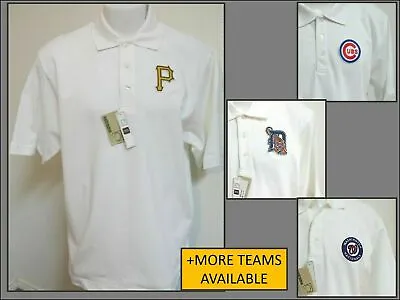 New Sz S-5XL White Mlb Men's Cotton #80I Polo Shirt • $34.99