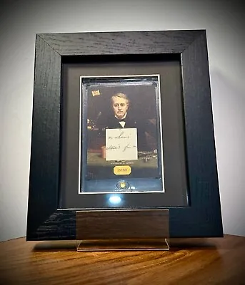 American Inventor - Thomas Edison - Rare Handwritten Relic Framed Pieces Of Past • $80