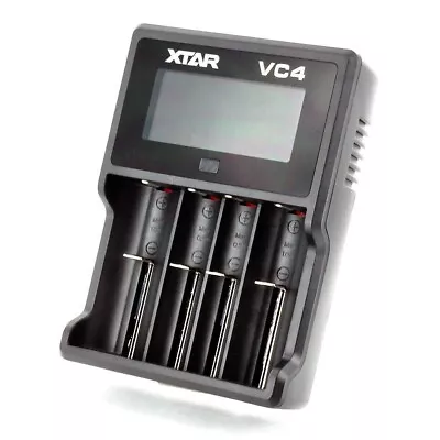 Xtar VC4 LCD USB Powered Li-ion/Ni-MH Battery Charger 4 Channel • $51.95