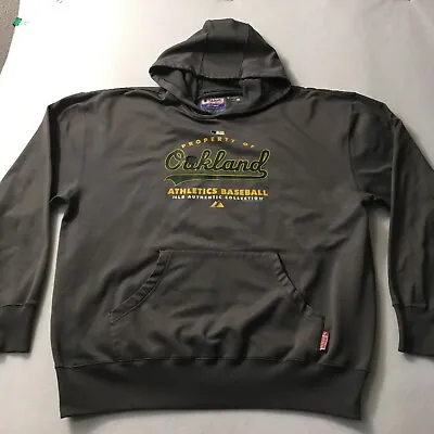 MLB Authentic Majestic Oakland A’s Sweatshirt XL Athletics Therma Base Hoodie • $19.22