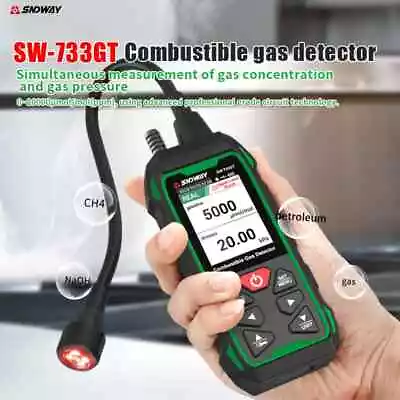 Pro Gas Leak Detector Portable Combustible Gas Detector Handheld Gas Analyzer • $85.79