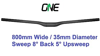 One Up Carbon Handlebar 800mm X 35mm X 20mm 8° Back Sweep 5° Up Sweep OneUp Bar • $129.99